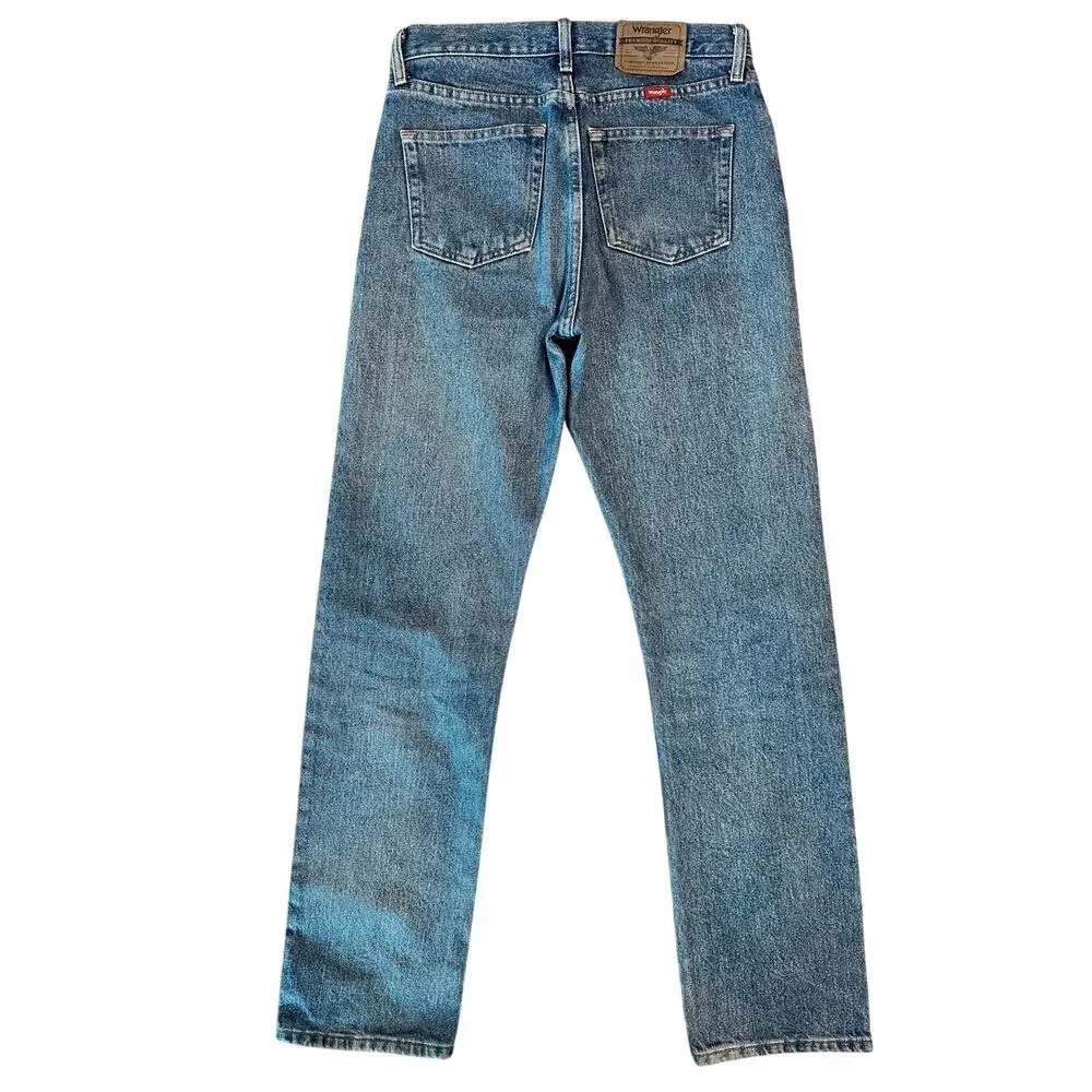 Wrangler Jeans 30x34 Straight Leg 100% Cotton Denim
